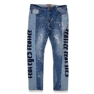 Iro-chi denim blue jeans